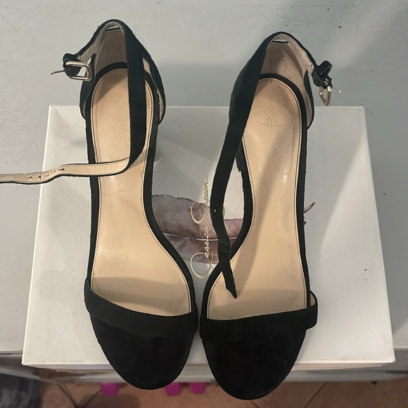 Jessica Simpson Black Strappy Heels - Picture 2 of 4